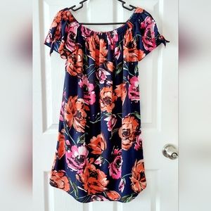 Sopranos Floral Off Shoulder Mini Dress